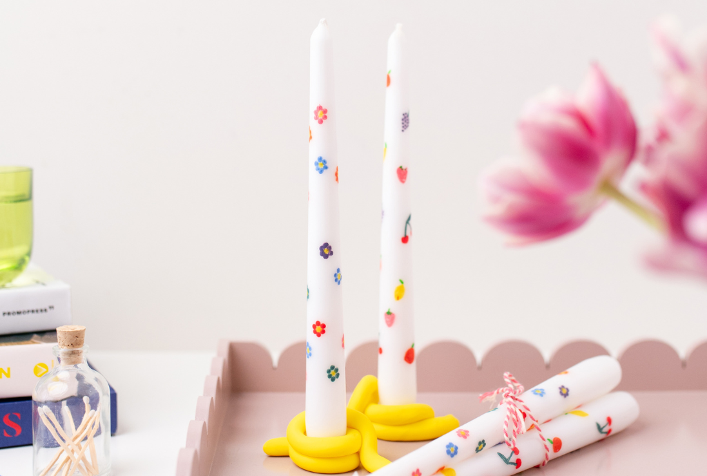 Fruity Candle Painting and Candle Holders Craft Kit Craftiosity