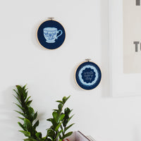 The Cyanotype Embroidered Wall Art Craft Kit