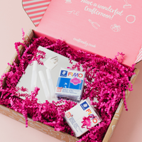 The Abstract Polymer Clay Mirror Kit