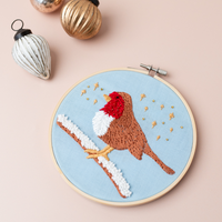 The Stitched Robin Hoop Hanger