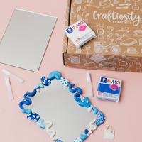 The Abstract Polymer Clay Mirror Kit