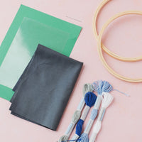 The Cyanotype Embroidered Wall Art Craft Kit