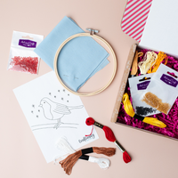 The Stitched Robin Hoop Hanger