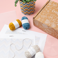 The Bargello Plant Pot Craft Kit