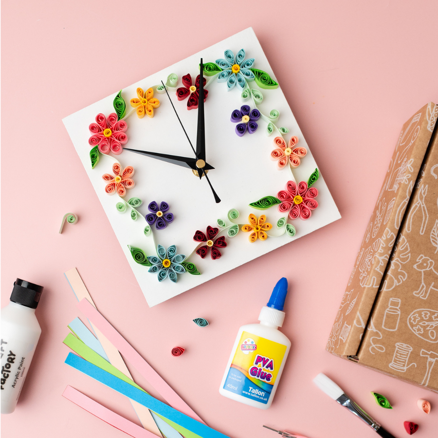 The Paper Quilling Clock Craft Kit