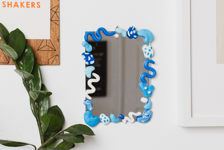 The Abstract Polymer Clay Mirror