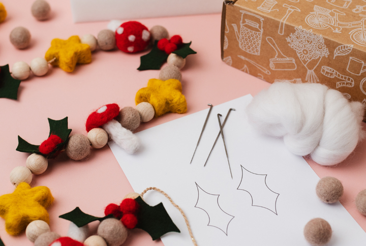 Winter Whimsy Needlefelt Garland - Exclusive Access