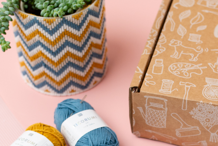 The Bargello Plant Pot Craft Kit