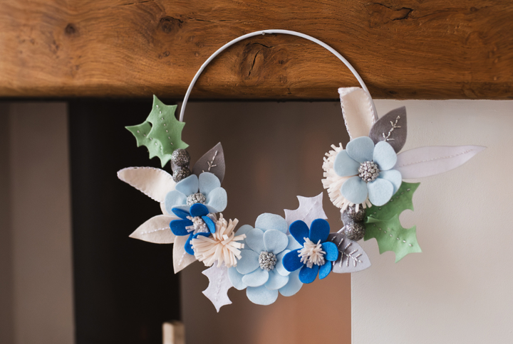 The Cool Winter Felt Wreath - Exclusive Access