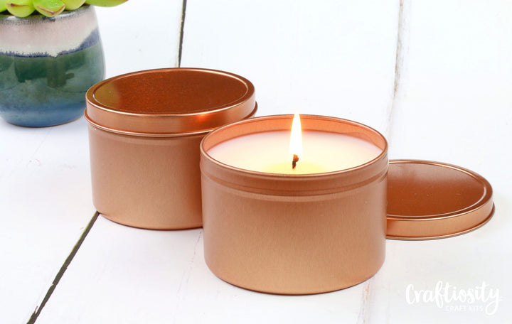 Orange-scented Copper Candles Craft Kit