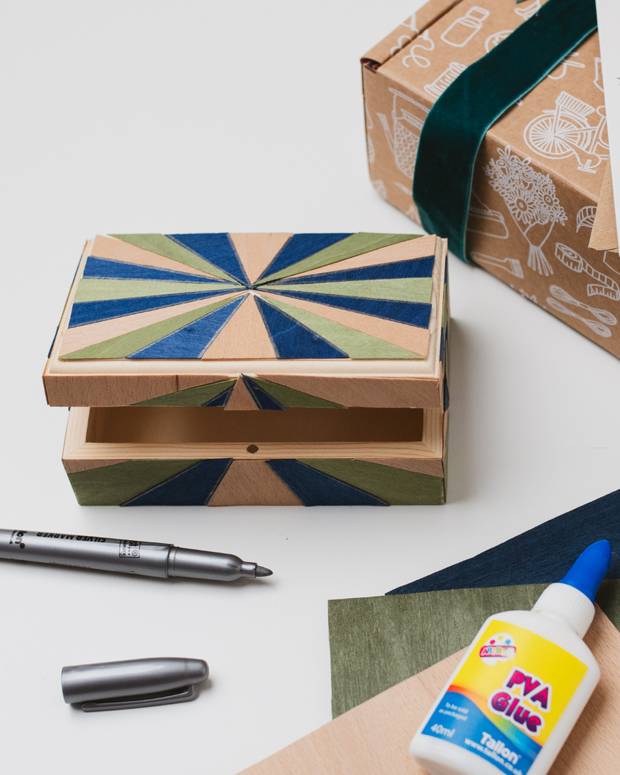 The Wooden Marquetry Jewellery Box