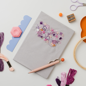 The Embroidered Notebook Cover Kit