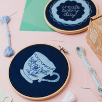 The Cyanotype Embroidered Wall Art Craft Kit