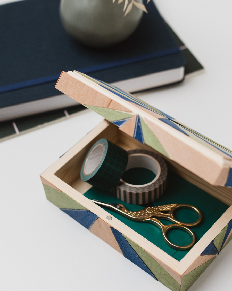 The Wooden Marquetry Jewellery Box