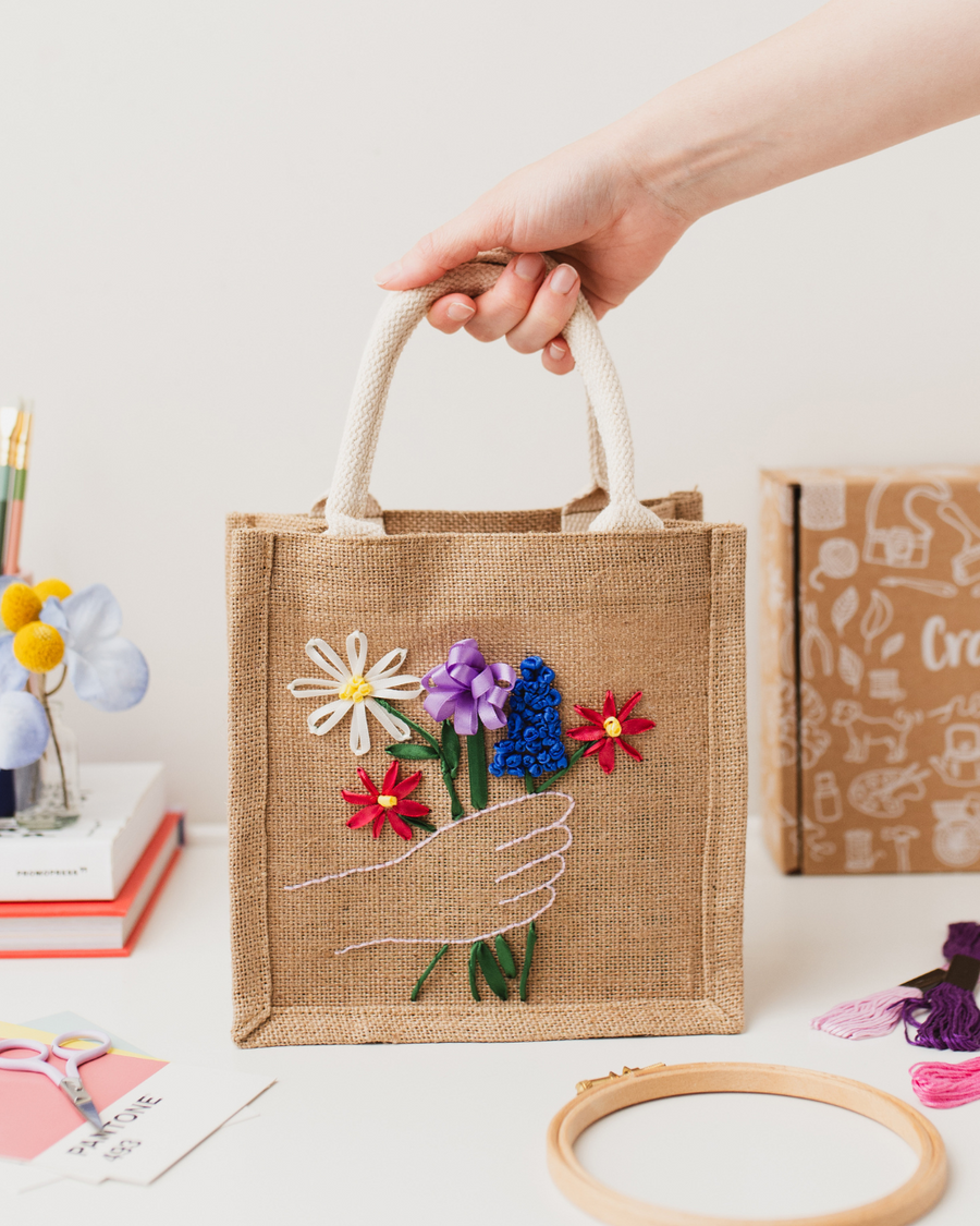 The Ribbon Embroidered Bag