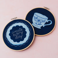 The Cyanotype Embroidered Wall Art Craft Kit
