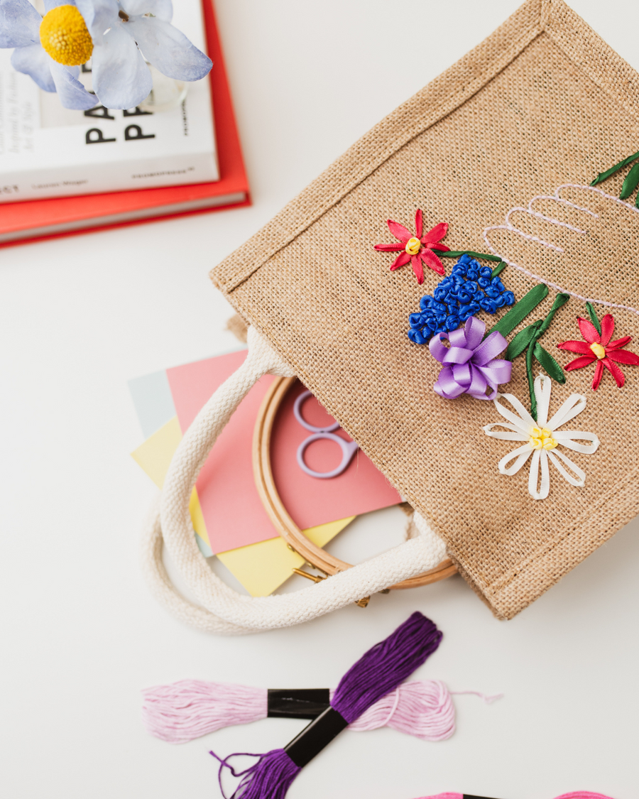 The Ribbon Embroidered Bag