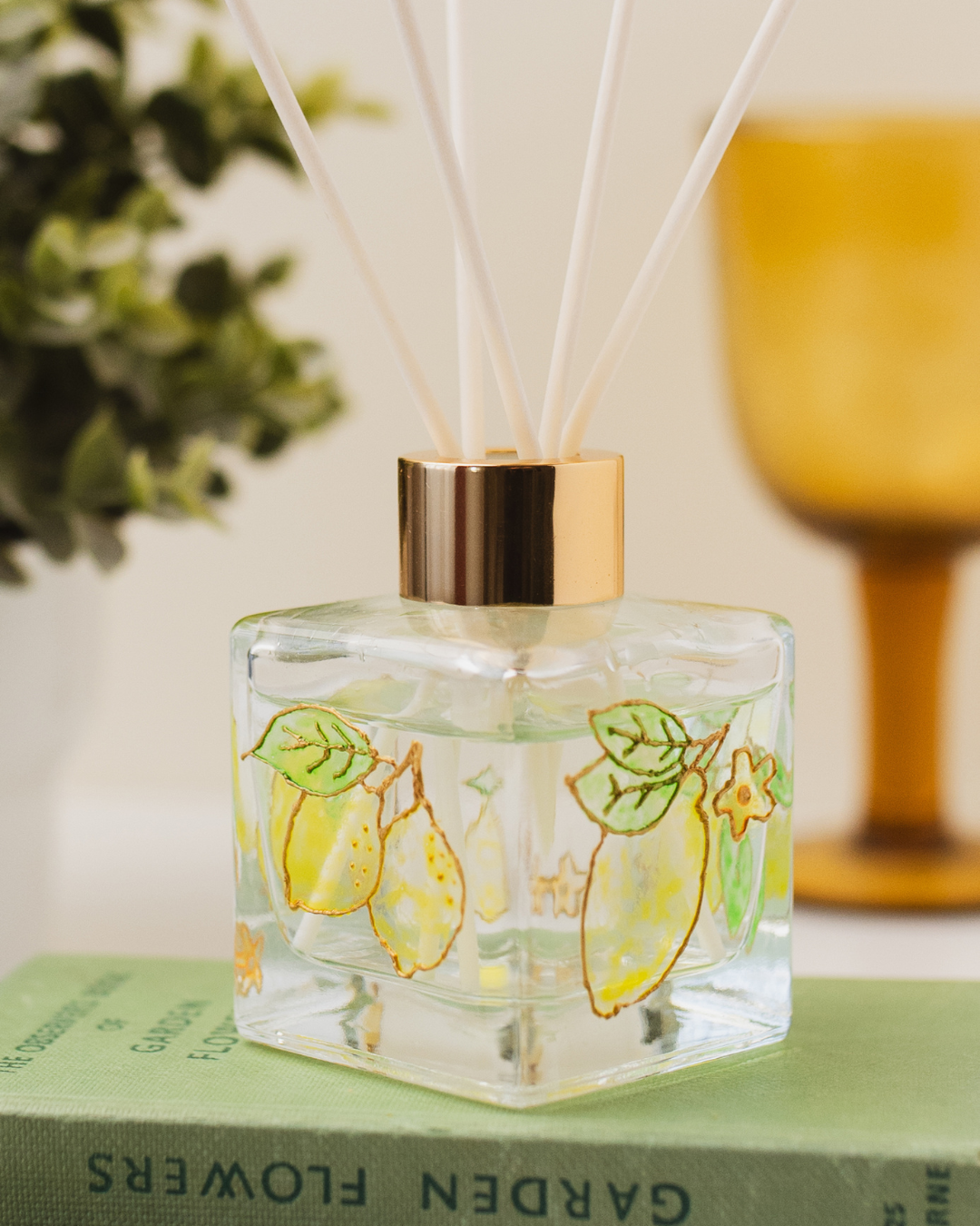 Painted Lemon Reed Diffuser Craft Kit