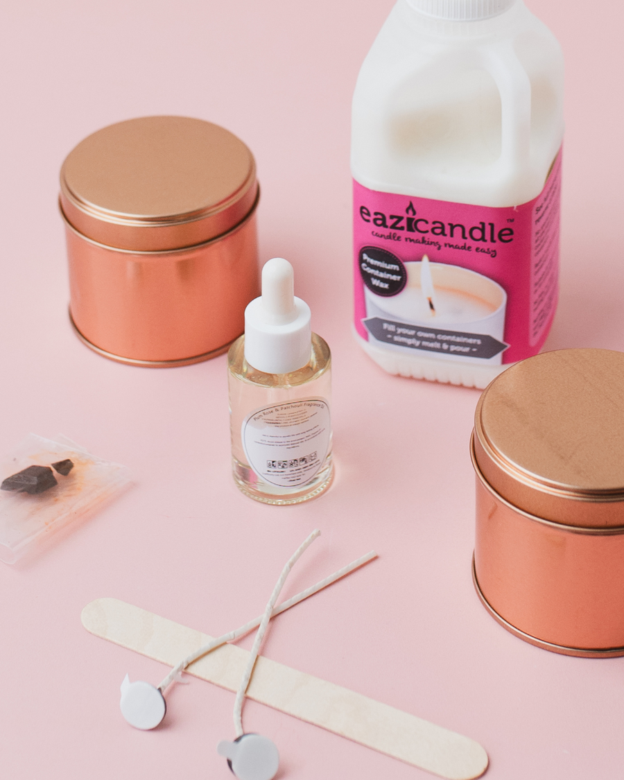 Rose Gold Scented Candles Craft Kit