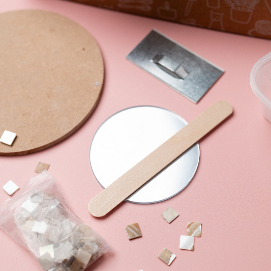 The Mother of Pearl Mosaic Mirror Craft Kit